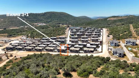 Бодрум: Сәнді 2 бөлмелі вилла, жеке жағажай және бөліп төлеу