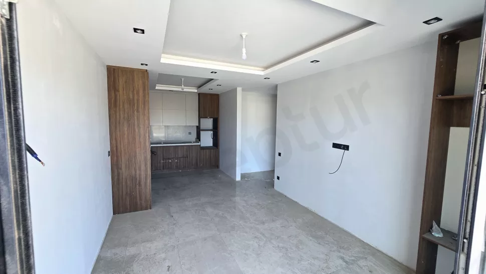 Бодрумдағы жаңа 1 бөлмелі пәтер: бассейн және ықтиярхатқа қолайлы