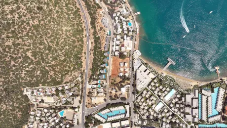 Бодрумдағы теңіз жағалауындағы премиум вилла: азаматтық алуға қолайлы